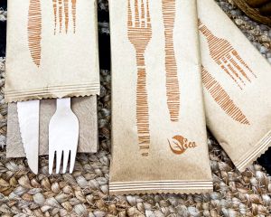 Cutlery Set - Packaged | In Preprinted Paper Bag