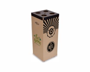 Cardboard Bin With Inner Cup Collection System | 60Lt